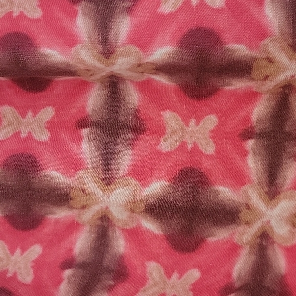 J Crew Wednesday Tie Dye Mini Skirt Ikat Print Pull On Silk Linen - Picture 5 of 13